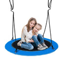 Navy 100 cm saucer swing with black seat and blue rim