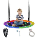Multicolour 100 cm saucer swing with LED lighting