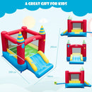 Bounce house dimensions: 260 × 190 × 205 cm, with a 144 × 138 cm jumping area