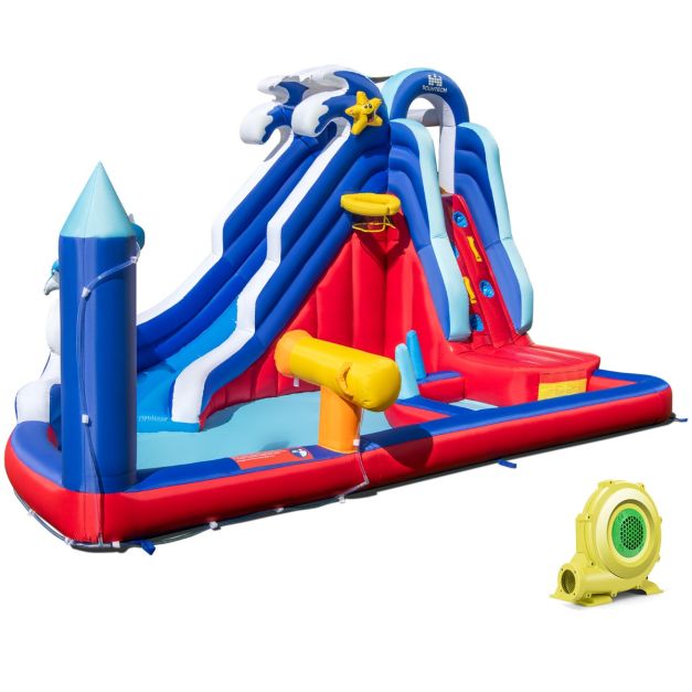 Dolphin water slide with the included 680W blower