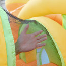 Mesh panel detail on the inflatable jumping area