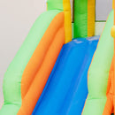 Blue slide surface and raised side-wall detail