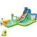 Side view of the water park with included blower