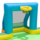 Basketball hoop and mesh goal detail