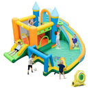 With Blower package: water park with long curved slide, short slide and blower