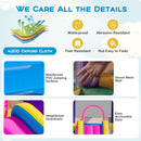 Oxford fabric, PVC jumping surface, mesh walls and raised slide sides