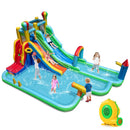 Twin-slide inflatable water park with included 950W blower