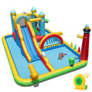 Inflatable water park with included 680W blower; balls and rings not included