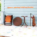 Brown monkey kids picnic set with table, two folding chairs and umbrella, view 8