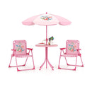 Pink mermaid kids picnic set with table, two folding chairs and umbrella, view 41