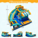 Market-stand water park dimensions: 378 by 366 by 203 cm