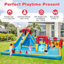 Water park limits: ages 3 to 12, 30 kg per child, 150 kg combined on inflatable parts and five children maximum