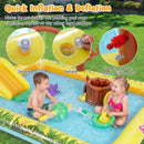 Inflation valve, garden-hose connector and pool setup