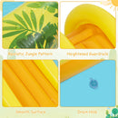 Pool pattern, raised slide sides, smooth slide and drain outlet