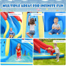 Crab water park slides, climbing wall, tunnel, pools and water cannons
