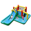 Slide, jumping area and splash pool; separate compatible blower required