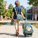 Owl Rolling Backpack, Lunch Bag and Pencil Case Set – rolling backpack during an outing