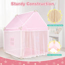 Pink Fabric Playhouse Tent with Wooden Frame and Mat – wooden roof frame and connections