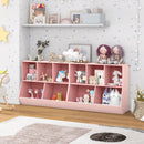 Pink Five-Cubby Kids Book and Toy Storage Cabinet – Pink product view 2