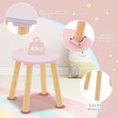 Pink Kids Vanity and Stool with Two Drawers – Pink product view 8