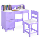 Purple Kids Study Desk and Chair with Book Sorters – Purple product view 3