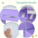 Purple Kids Study Desk and Chair with Book Sorters – Purple product view 11