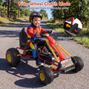 Red Pedal Go Kart with Adjustable Seat and Handbrake – free-wheel clutch setting