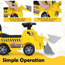 Ride-On Digger with Detachable Trailer and Sounds – manual bucket operating handle