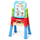 Rotating Kids Art Easel with Two Leg Heights – Blue, view 2