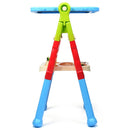 Rotating Kids Art Easel with Two Leg Heights – Blue, view 3