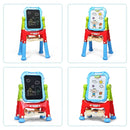 Rotating Kids Art Easel with Two Leg Heights – Blue, view 7