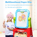 Rotating Kids Art Easel with Two Leg Heights – Blue, view 8