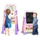 Rotating Kids Art Easel with Two Leg Heights – Pink, view 3