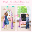 Rotating Kids Art Easel with Two Leg Heights – Pink, view 7