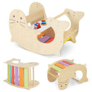 Sea Lion Wooden Climbing Arch, Rocker and Play Table – climbing rocker and table configurations