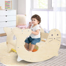 Sea Lion Wooden Climbing Arch, Rocker and Play Table – rocking arrangement in a playroom