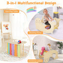 Sea Lion Wooden Climbing Arch, Rocker and Play Table – three play arrangements