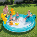 Seahorse Spray Pool with Slide and Ring Toss – supervised backyard pool play
