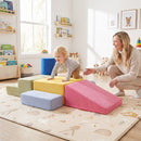 Seven-Piece Flannel Foam Climbing Block Set – supervised floor play with the foam set
