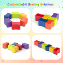 Six-Piece Butterfly Shape Kids Foam Stool Set – different stool arrangements