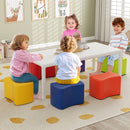 Six-Piece Butterfly Shape Kids Foam Stool Set – stools around an activity table