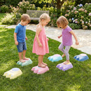 Six-Piece Monster Stepping Stones Set – outdoor stepping play