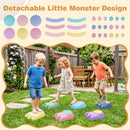 Six-Piece Monster Stepping Stones Set – removable monster details