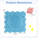 Six Piece Textured Sensory Puzzle Mat Set – individual mat dimensions