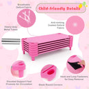 Six Stackable Daycare Cots with Removable Fabric – pink fabric and frame details