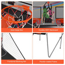 Rims, backboard, netting and frame