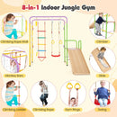 Separate examples of eight jungle gym activities
