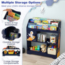 Space-Themed Kids Book Display and Storage Cabinet – Blue product view 7