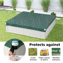 Square Sandpit with Four Corner Seats and Cover – fitted cover and fasteners