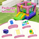 Star Jumping Castle with Slide and 550W Blower – included castle blower stakes repair kit and bag